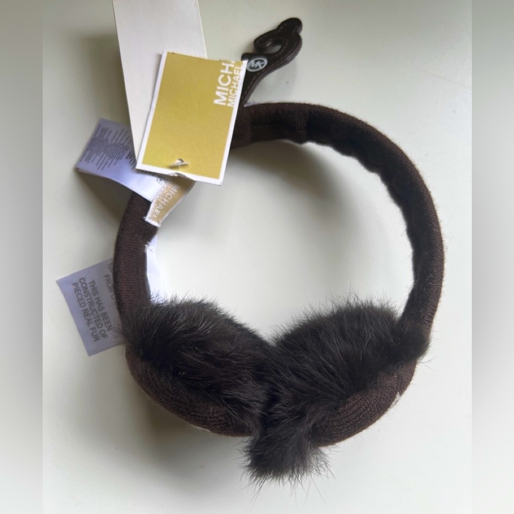Michael Kors real rabbit hair fur Earmuffs